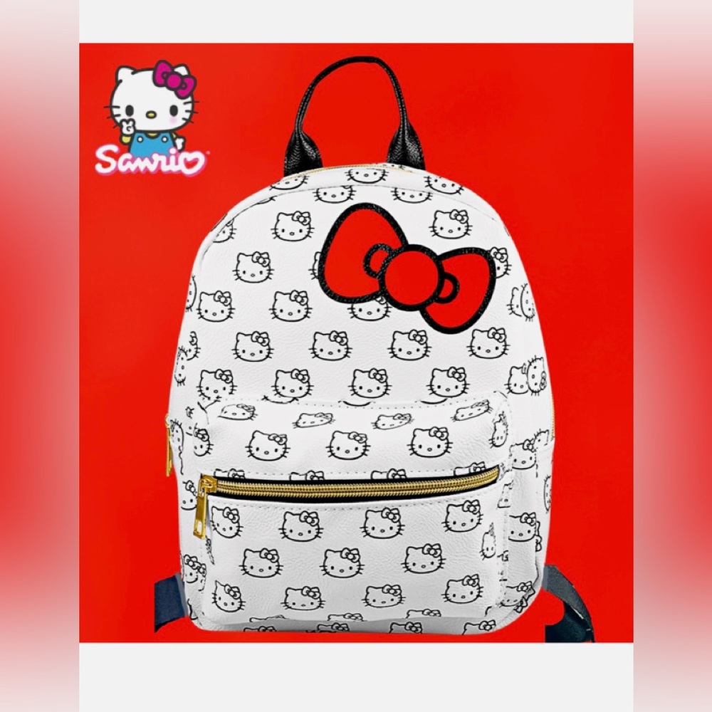 Mini Leather Hello Kitty Backpack